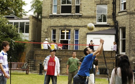 volleyball in the garden